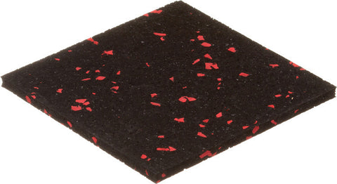 4′ X 50′ X 6 MM RED SPECKLE RUBBER FLOORING ROLL - Gym Pros